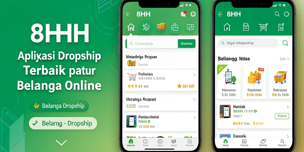 Tampilan antarmuka aplikasi 8HHH yang sederhana dan menarik.