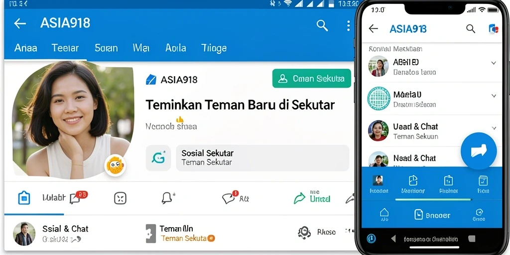 Tampilan utama antarmuka ASIA918 yang intuitif dan menarik.