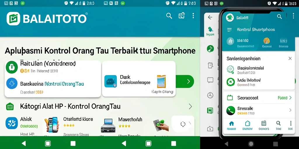 Tampilan antarmuka BALAITOTO yang sederhana dan mudah dipahami.