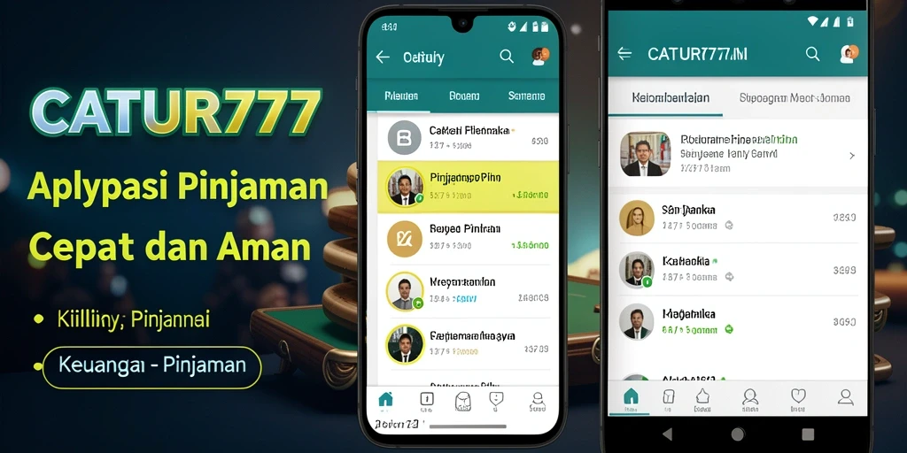 Antarmuka pengguna aplikasi CATUR777 yang memudahkan pengajuan pinjaman.