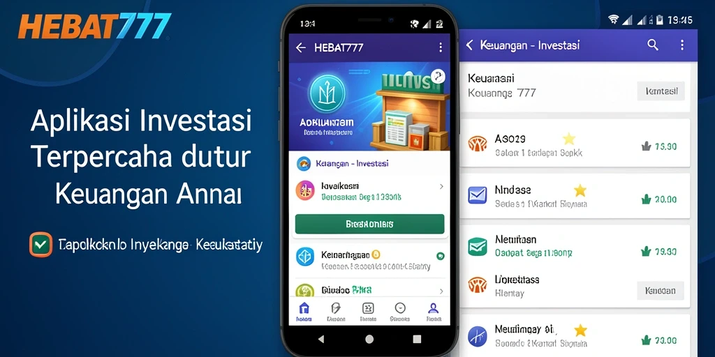 Tampilan antarmuka pengguna HEBAT777 yang modern dan fungsional.