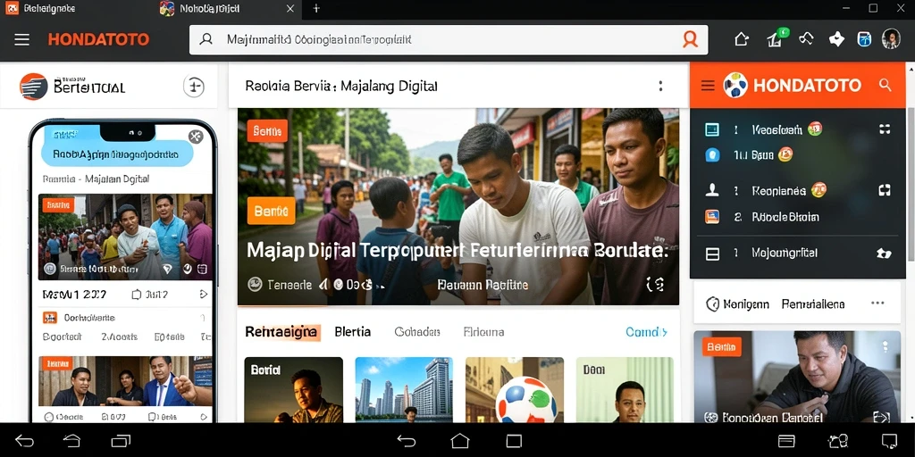 Antarmuka aplikasi HONDATOTO yang menarik dan informatif.