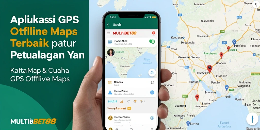Tampilan antarmuka pengguna MULTIBET88 untuk GPS Offline Maps.