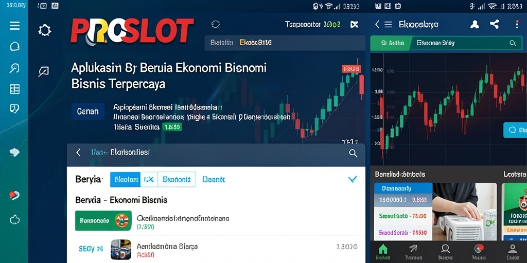 Tampilan antarmuka aplikasi PROSLOT yang informatif dan menarik.